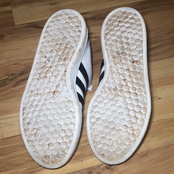 Adidas Men White Shoes Sz 9 - Picture 6 of 6